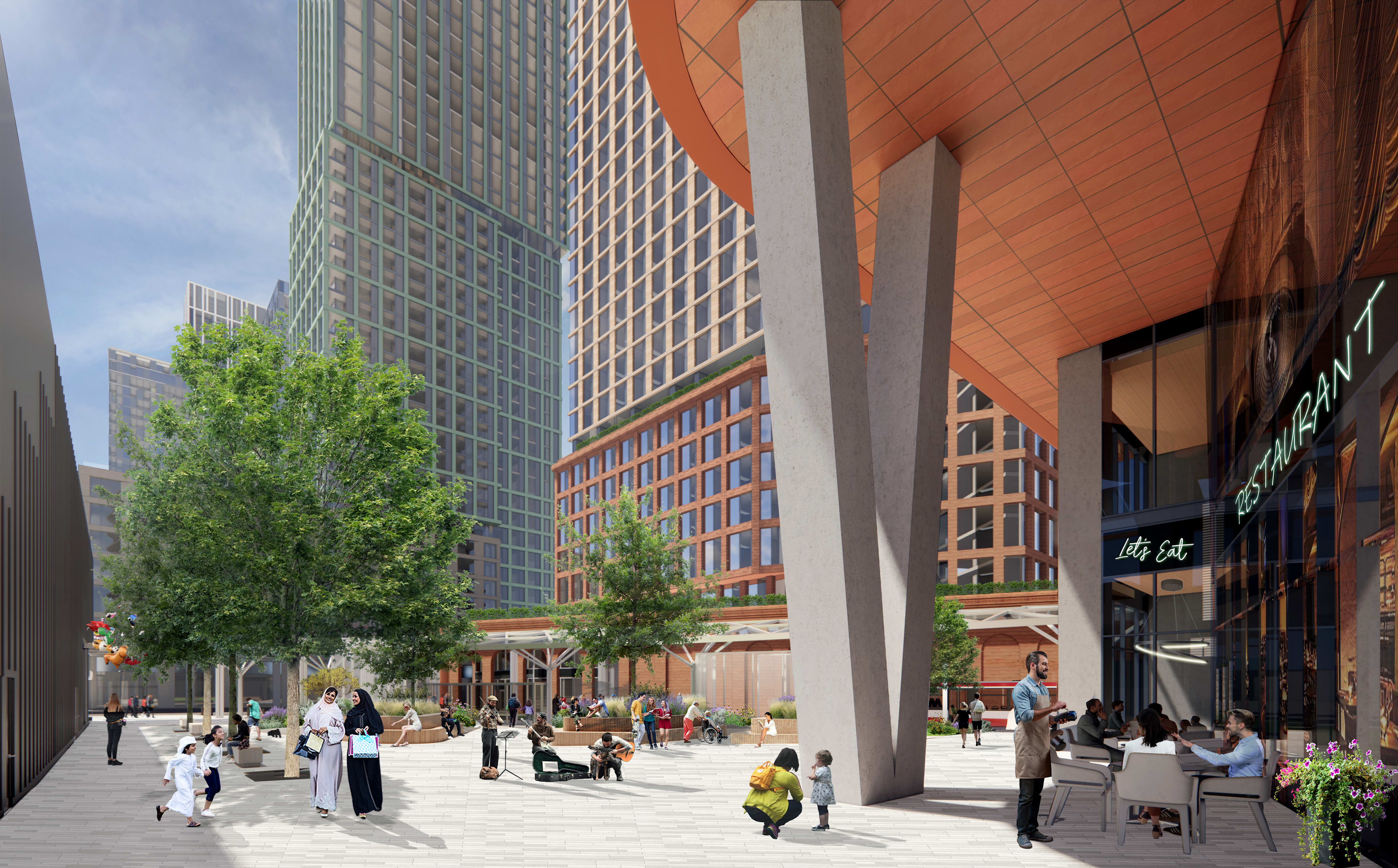 Conceptual rendering of Infrastructure Ontario’s Thorncliffe Park Transit-Oriented Community.