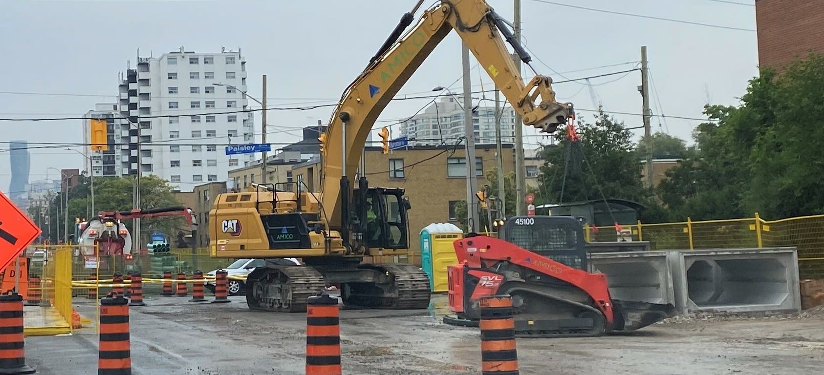 Relocating underground utilities is an important step to get ready for construction of new transit.
